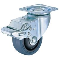 ハンマーキャスター 静かキャスター旋回式417BBS(ストッパー付)シリーズ 417BBSーFR75 1セット(4個)（直送品）