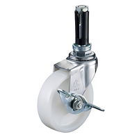ハンマーキャスター パイプ取付用旋回式キャスター415EU(ストッパー付)シリーズ 4155EUーN100 1セット(4個)（直送品）