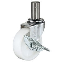 ハンマーキャスター 差込みキャスター旋回式415EK(ストッパー付)シリーズ 415EKーN85 1セット(4個)（直送品）