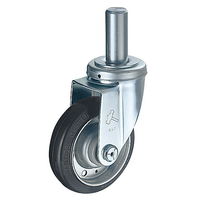 ハンマーキャスター 差込みキャスター旋回式420SKシリーズ 420SKーR125 1セット(4個)（直送品）