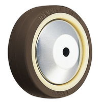 ナイロンホイール熱可塑性ウレタン巻車輪ラジアルボールベアリング入150mm