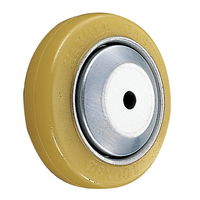 鉄板ホイール熱硬化性ウレタン巻車輪ローラーベアリング入200mm423SーURB200 423SーURB200 1セット(4個)（直送品）