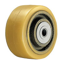 イモノホイール熱硬化性ウレタン巻車輪ラジアルボールベアリング入200mm502BPSーCU200 502BPSーCU200 1セット(4個)（直送品）