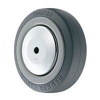 ナイロンホイール熱可塑性ウレタン巻車輪ラジアルボールベアリング入125mm434S0MーKUB125 434S0MーKUB125（直送品）