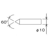 日本オートマチックマシン ダイヤモンドドレッサー D2ー1/2C D2-1/2C 1本（直送品）
