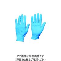 トラスコ中山 使い捨てニトリル手袋TGスタンダード 0.08粉無青S 100枚 TGNN08BS 835-4642（直送品）
