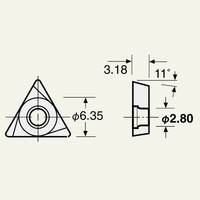 日研工作所 インサートチップ 6MPーF2ーNB(H1) 1セット(10個)（直送品）