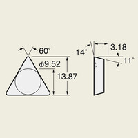 日研工作所 インサートチップ 7PーE4(ST10P) 1セット(10個)（直送品）