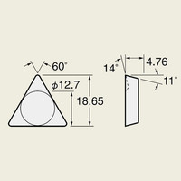 日研工作所 インサートチップ 10PーE8(ST10P) 1セット(10個)（直送品）