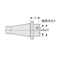 日研工作所 ナショナルテーパ ボーリング用ベースホルダ T40U-Q26-35 1台（直送品）