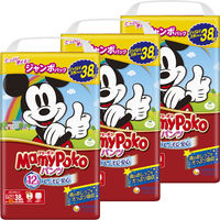 【お買い得パック】マミーポコ おむつ パンツ ビッグより大きいサイズ （13～28kg） 1ケース（38枚入×3パック） ユニ・チャーム