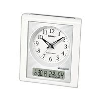 CASIO（カシオ）夜見えライト 置き時計 [電波 アラーム 温湿度 カレンダー] 160×137×87mm TQT-351NJ-7BJF 1個（取寄品）