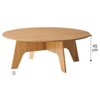 ストア・エキスプレス 木製ラウンドテーブル 直径120cm 5237-117（直送品）