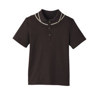 男女兼用ポロシャツ半袖 LL ブラウン ET5511-0004 サーヴォ（旧サンペックスイスト）（直送品）