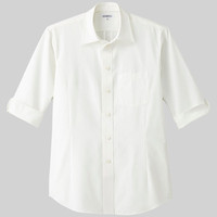 男女兼用シャツ七分袖 S ホワイト ET5731-0001 1着 サーヴォ（旧サンペックスイスト）（直送品）