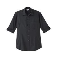 男女兼用シャツ七分袖 3L ブラック ET5734-0006 1着 サーヴォ（旧サンペックスイスト）（直送品）
