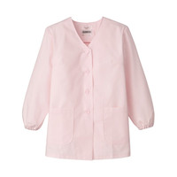 女性用調理衣 長袖 5L ピンク FA338-0008 サーヴォ（旧サンペックスイスト）（直送品）