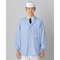男性用調理衣 長袖 3L サックス FA797-0006 サーヴォ（旧サンペックスイスト）（直送品）