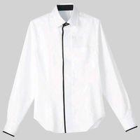 男女兼用シャツ長袖 M ホワイト HT5854-0002 1着 サーヴォ（旧サンペックスイスト）（直送品）