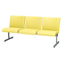 アイリスチトセ 【軒先渡し】エルレスト レギュラー 3人掛け T字脚 イエロー CLRB-T3-UP8631 1脚（直送品）