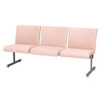 アイリスチトセ 【軒先渡し】エルレスト レギュラー 3人掛け T字脚 ピンク CLRB-T3-UP8643 1脚（直送品）