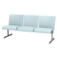 アイリスチトセ 【軒先渡し】エルレスト レギュラー 3人掛け T字脚 ライトブルー CLRB-T3-UP8667 1脚（直送品）