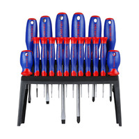 GREATSTAR WORKPRO ドライバー18本組 スタンド付 W000807AJ 1セット（直送品）