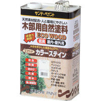 サンデーペイント エコウッドカラーステイン 屋内用つや消しクリヤー 3400ml #254750（直送品）