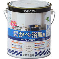 サンデーペイント 水性室内かべ浴室ベーシックカラー アイボリー 1600ml #260669（直送品）