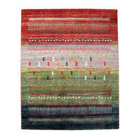 イケヒコ トルコ製 ウィルトン織り カーペット 『マリア RUG』 グリーン 約80×140cm 1枚（直送品）