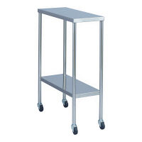 松吉医科器械 スリム器械台 2段 幅250mm MY-1552 1台 24-5060-01（直送品）