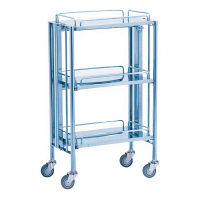 松吉医科器械 折りたたみ式器械台 ブルー YL-FW1B 1台 23-5235-00（直送品）