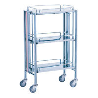 松吉医科器械 折りたたみ式器械台 ピンク YL-FW1P 1台 23-5235-01（直送品）