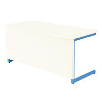 【軒先渡し】ニシキ工業 ドクターテーブル 幅1800×高さ700mm ブルー PS-1870 1台 23-6900-02-02（直送品）