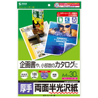 サンワサプライ カラーレーザー用半光沢紙・厚手 LBP-KCAGNA4N 1冊