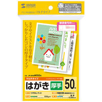 サンワサプライ マルチはがき・厚手 JP-DHKMT02N 1冊