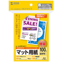 サンワサプライ マルチはがきサイズカード・標準（増量） JP-MT01HKN-1 1冊