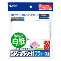 サンワサプライ プラケース用インデックスカード・薄手 JP-IND12-100 1個