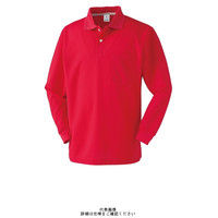 クロダルマ 長袖ポロシャツ レッド 4L 25446ー70ー4L 1セット(2枚)（直送品）