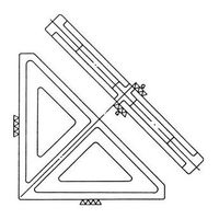 大菱計器製作所 鋳鉄製三角形直角定盤 300×300×45 GF101 1台（直送品）