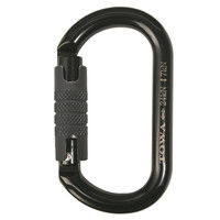トーワ TOWA オーバル カラビナ ロックセーフ ブラック TAL124RB 1個（直送品）