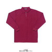 クロダルマ 長袖ポロシャツ ワイン 3L 25400ー71ー3L 1セット(2枚)（直送品）