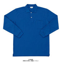 クロダルマ（KURODARUMA） 長袖ポロシャツ（脇スリット） ブルー