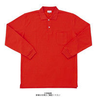 クロダルマ 長袖ポロシャツ(脇スリット) レッド 3L 25441ー70ー3L 1枚（直送品）