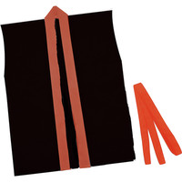 アーテック カラ-不織布ハッピ子供用袖無 J黒（赤襟 4105 3枚（直送品）