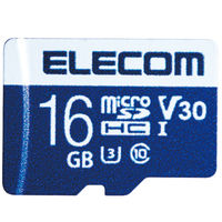マイクロSD カード 16GB UHS-I 高速データ転送 SD変換アダプタ付 データ復旧サービス MF-MS016GU13V3R エレコム 1個（直送品）