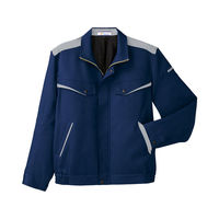 明石スクールユニフォームカンパニー 男女兼用ブルゾン ネイビー×シルバーグレー S UN1360-7-S（直送品）