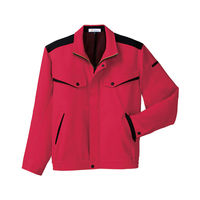 明石スクールユニフォームカンパニー 男女兼用ブルゾン レッド×ブラック M UN1360-8-M（直送品）