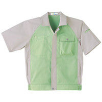 明石スクールユニフォームカンパニー 男女兼用半袖ブルゾン グリーン L UN1913-10-L（直送品）