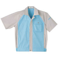明石スクールユニフォームカンパニー 男女兼用半袖ブルゾン スカイブルー 5L UN1913-6-5L（直送品）